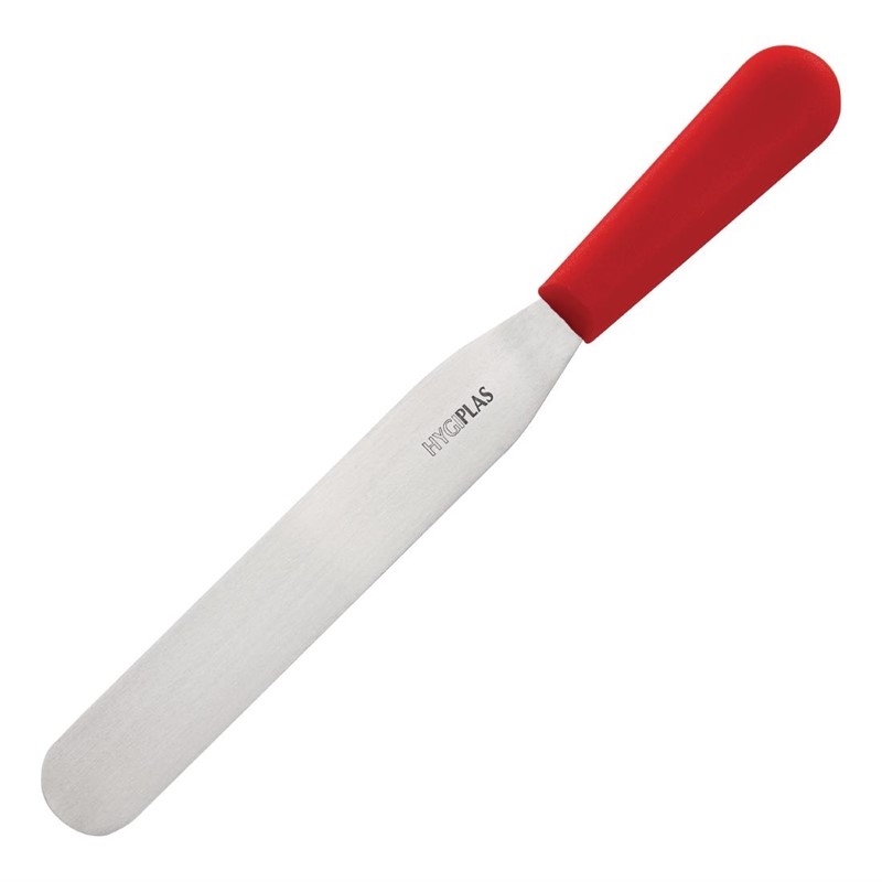 Couteau spatule droit  Hygiplas rouge 20.5cm FS